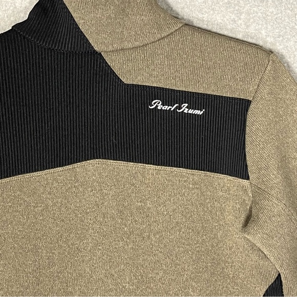 Pearl Izumi Beakay Jersey Women’s Medium Taupe Black 1/2 Zip Sweater Pullover - Picture 6 of 13